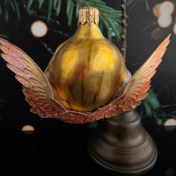 Christopher Radko Angel Head with Wings Glass Ornament Retired - Picture 3 of 7